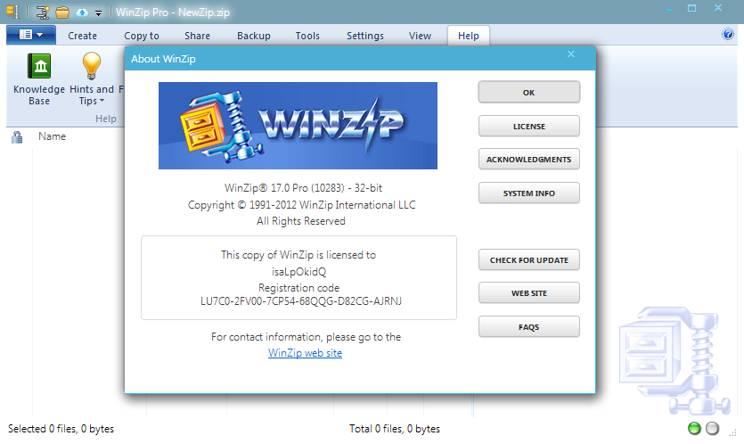 winzip activation code 19.5